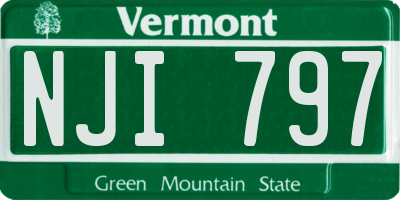 VT license plate NJI797