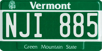 VT license plate NJI885