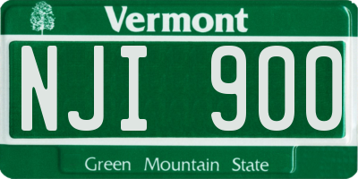 VT license plate NJI900
