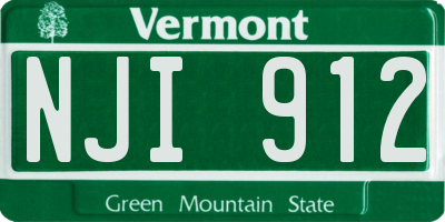 VT license plate NJI912