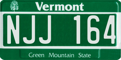 VT license plate NJJ164