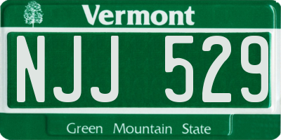 VT license plate NJJ529