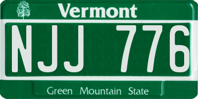 VT license plate NJJ776