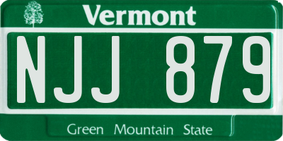 VT license plate NJJ879