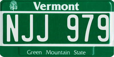VT license plate NJJ979