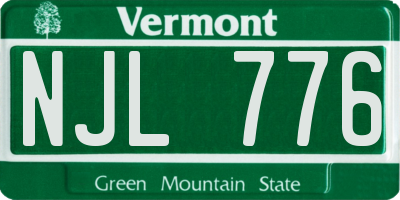 VT license plate NJL776