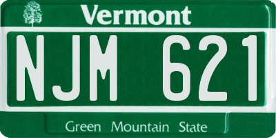 VT license plate NJM621