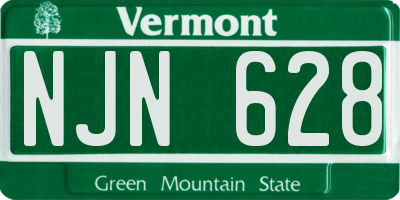 VT license plate NJN628