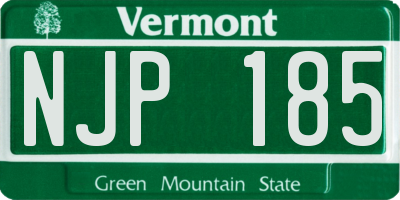 VT license plate NJP185