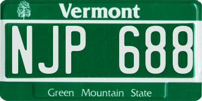 VT license plate NJP688