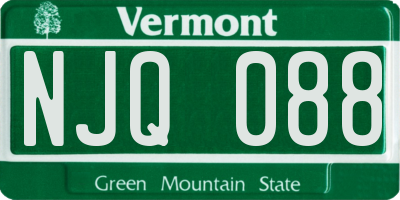 VT license plate NJQ088