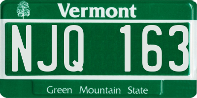 VT license plate NJQ163