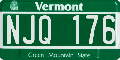 VT license plate NJQ176