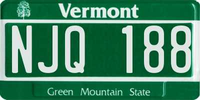 VT license plate NJQ188