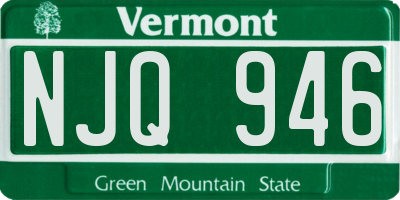 VT license plate NJQ946