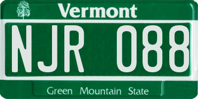 VT license plate NJR088