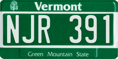 VT license plate NJR391