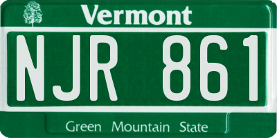VT license plate NJR861