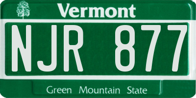 VT license plate NJR877