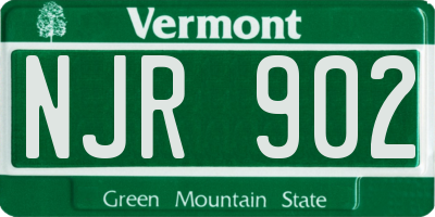 VT license plate NJR902