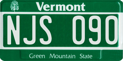 VT license plate NJS090
