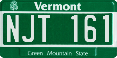 VT license plate NJT161