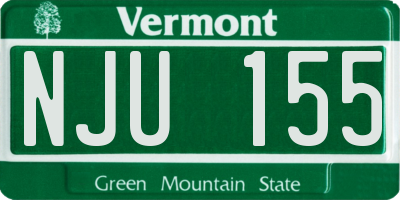 VT license plate NJU155