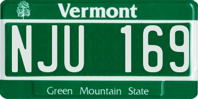 VT license plate NJU169