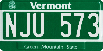 VT license plate NJU573