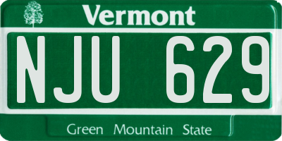 VT license plate NJU629