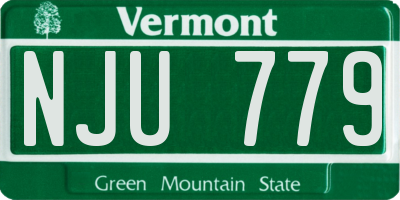 VT license plate NJU779