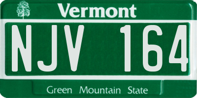VT license plate NJV164
