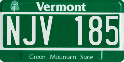 VT license plate NJV185