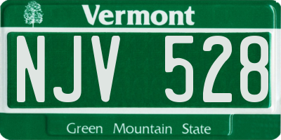 VT license plate NJV528