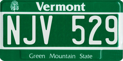 VT license plate NJV529