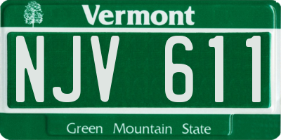 VT license plate NJV611