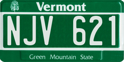 VT license plate NJV621