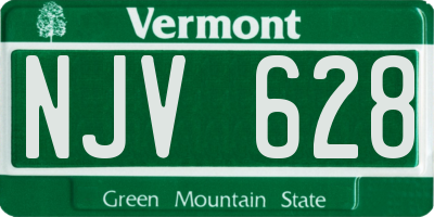 VT license plate NJV628