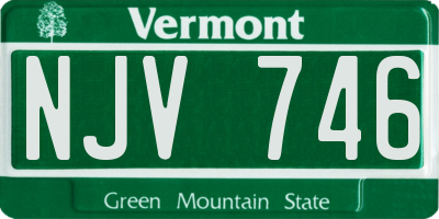 VT license plate NJV746