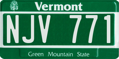 VT license plate NJV771