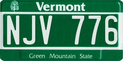 VT license plate NJV776