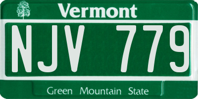 VT license plate NJV779