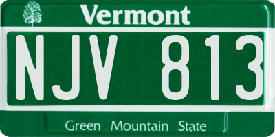 VT license plate NJV813