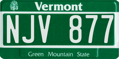 VT license plate NJV877