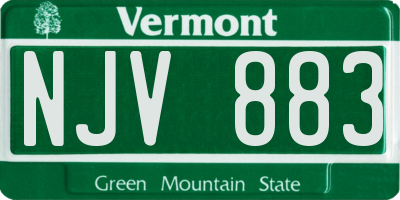VT license plate NJV883