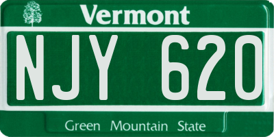 VT license plate NJY620