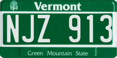 VT license plate NJZ913