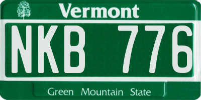 VT license plate NKB776