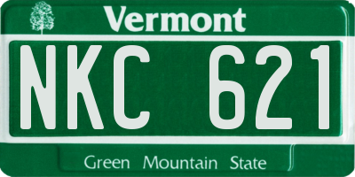 VT license plate NKC621