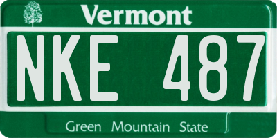 VT license plate NKE487